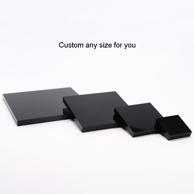 Black acrylic case jewelry holder Jewellery organizer display stand for bracelet necklace ring earring cosmetics perfume tray