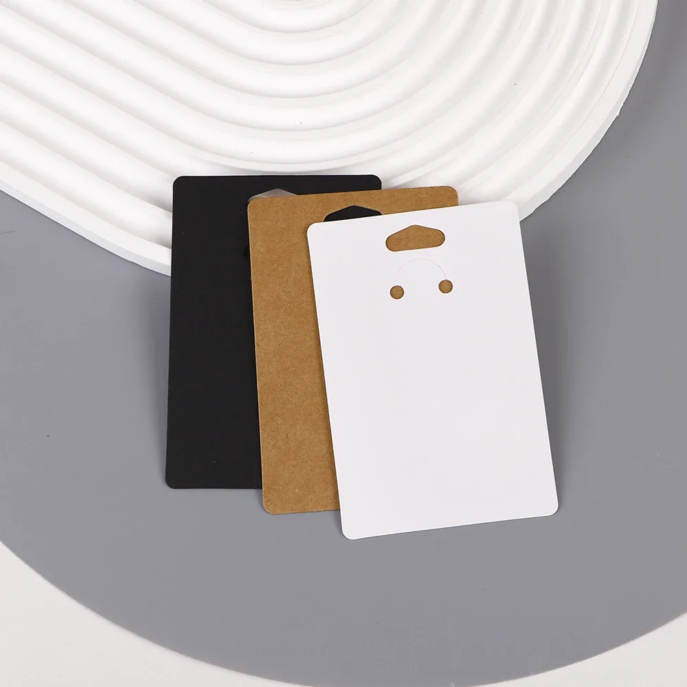33Types 50Pcs Necklace Earrings Jewelry Display Kraft Paper Blank Card Label Wholesale Packaging Handmade DIY Accessory Supplier