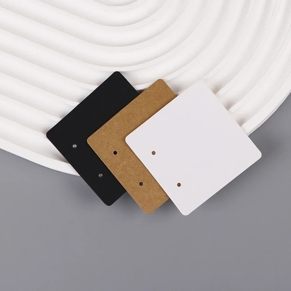 33Types 50Pcs Necklace Earrings Jewelry Display Kraft Paper Blank Card Label Wholesale Packaging Handmade DIY Accessory Supplier