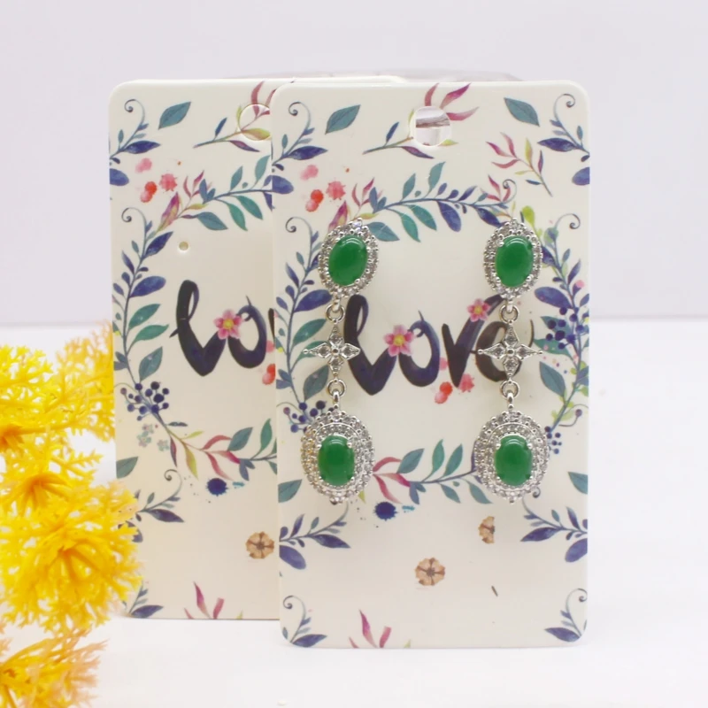 50pcs 5x9cm Earrings Cards Paperboard Jewelry Newest Arrived Popular Display Cardboard Hot Sale Fashion Design Delicate  Cards