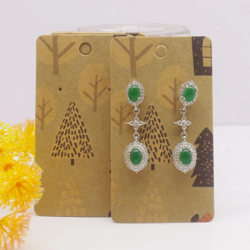 50pcs 5x9cm Earrings Cards Paperboard Jewelry Newest Arrived Popular Display Cardboard Hot Sale Fashion Design Delicate  Cards