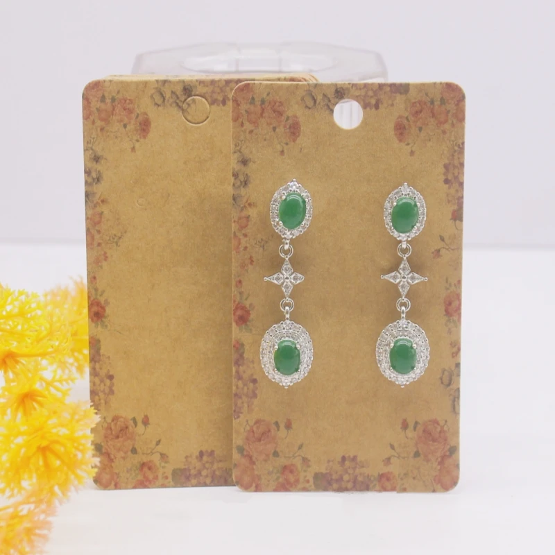 50pcs 5x9cm Earrings Cards Paperboard Jewelry Newest Arrived Popular Display Cardboard Hot Sale Fashion Design Delicate  Cards