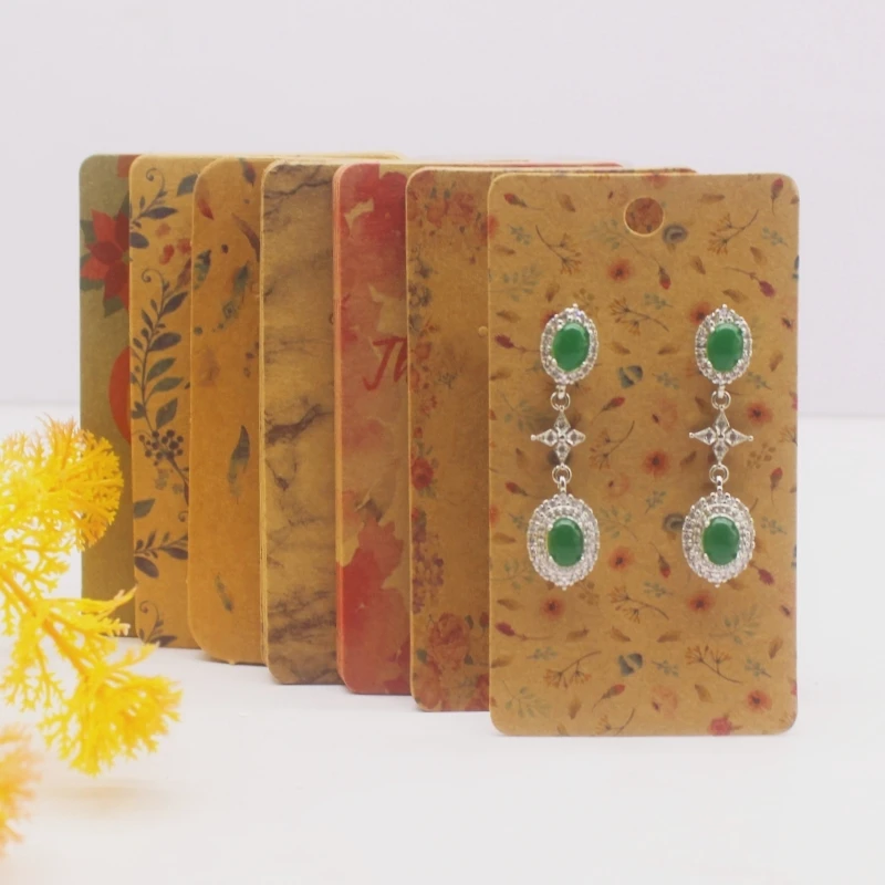50pcs 5x9cm Earrings Cards Paperboard Jewelry Newest Arrived Popular Display Cardboard Hot Sale Fashion Design Delicate  Cards