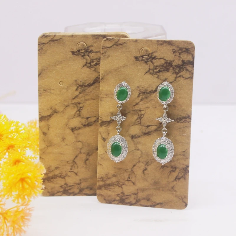50pcs 5x9cm Earrings Cards Paperboard Jewelry Newest Arrived Popular Display Cardboard Hot Sale Fashion Design Delicate  Cards