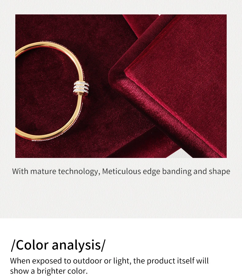 Yinbeini Velvet Jewelry Tray Drawer Organizer for Ring Earrings Bracelet Necklace Anti Scratch Jewelry Storage Display PlateP079