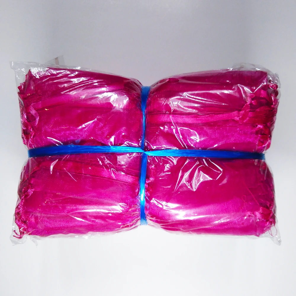 500pcs/lot Wholesale Organza Bags 7x9 9x12 10x15 13x18cm Wedding Packaging Gift Bag Party Decoration Jewelry Bag Organza Pouches