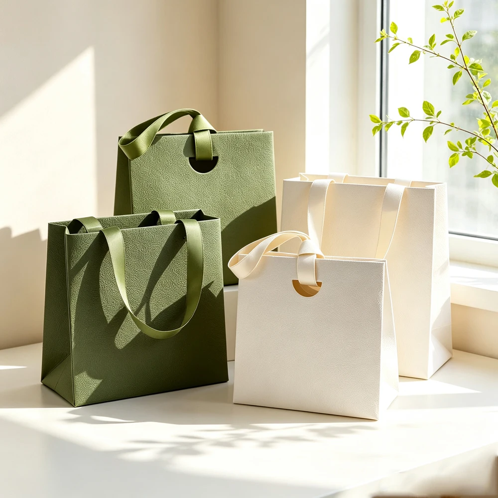 5Pcs Paper Jewelry Packaging Tote Bags Cardboard Drawer Jewellery Gift Box For Necklace Earrings Oil Ring Wedding Party Gift Bag