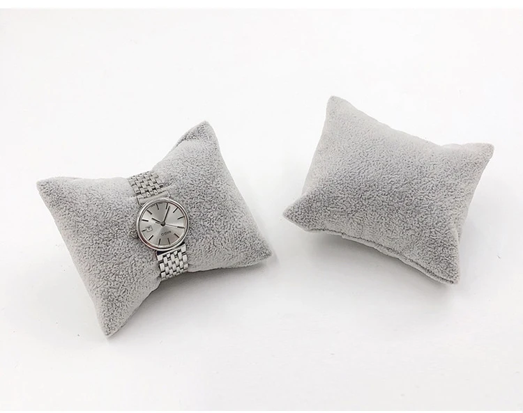 Wholesale Durable Velvet Pearl Bracelet Watch Display Pillows for Case Bangle Anklet Wristwatch Holder Jewelry Counter Organizer