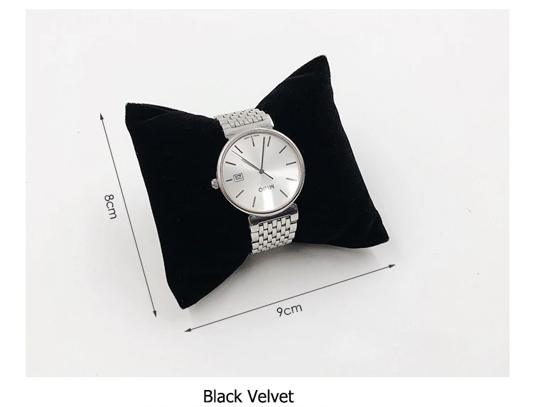 Wholesale Durable Velvet Pearl Bracelet Watch Display Pillows for Case Bangle Anklet Wristwatch Holder Jewelry Counter Organizer