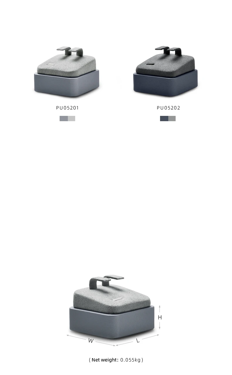 Oirlv Jewelry Stand Display For Business Grey Leather Earring Jewelry Display Stand Necklace Bracelet Watch Jewelry Holder Stand