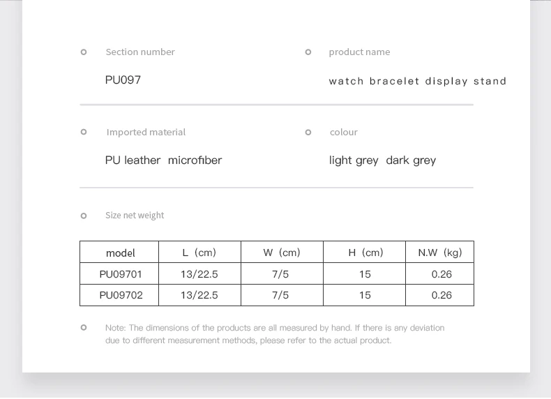 Oirlv Jewelry Stand Display For Business Grey Leather Earring Jewelry Display Stand Necklace Bracelet Watch Jewelry Holder Stand