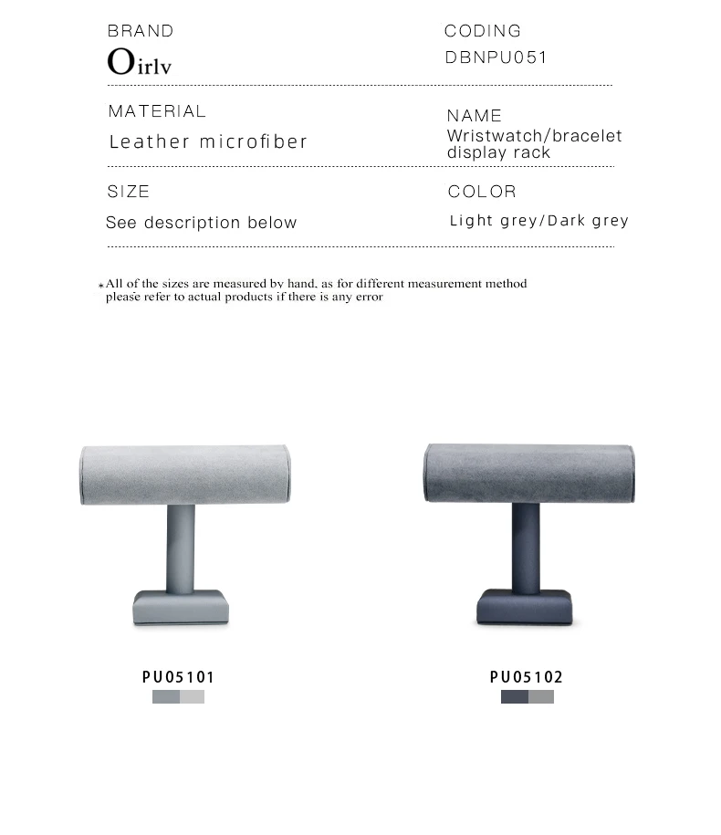 Oirlv Jewelry Stand Display For Business Grey Leather Earring Jewelry Display Stand Necklace Bracelet Watch Jewelry Holder Stand