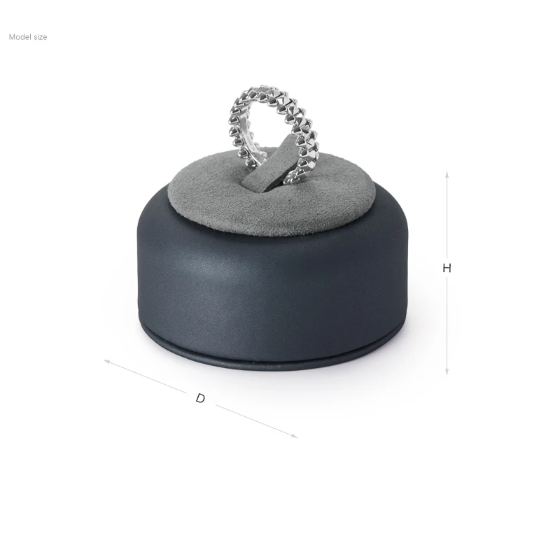 Oirlv Jewelry Stand Display For Business Grey Leather Earring Jewelry Display Stand Necklace Bracelet Watch Jewelry Holder Stand
