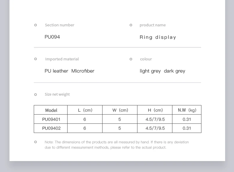 Oirlv Jewelry Stand Display For Business Grey Leather Earring Jewelry Display Stand Necklace Bracelet Watch Jewelry Holder Stand