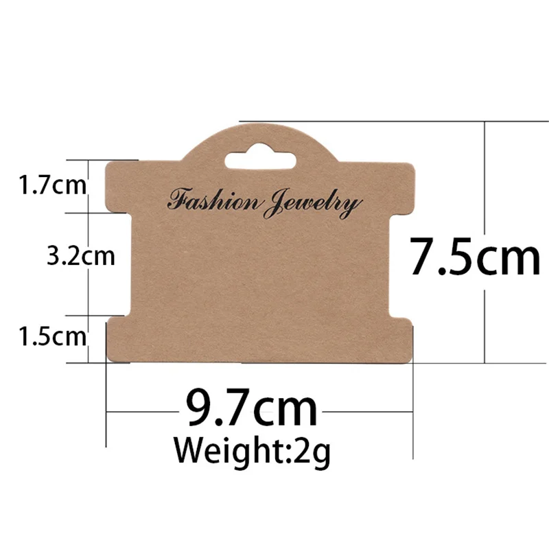 50pcs Earring Paperboard Hairpin Necklace Display Cards Holder Bulk Paper Bracelet Packaging Cardboard For Diy Jewelry Making