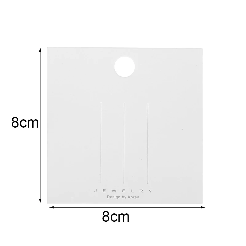 50pcs Earring Paperboard Hairpin Necklace Display Cards Holder Bulk Paper Bracelet Packaging Cardboard For Diy Jewelry Making
