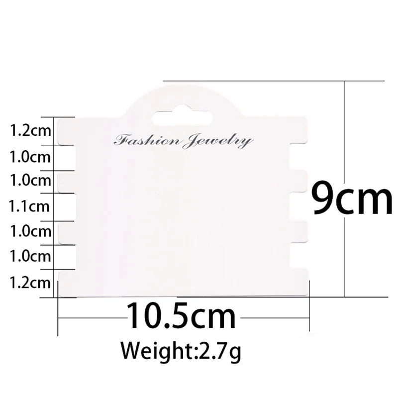 50pcs Earring Paperboard Hairpin Necklace Display Cards Holder Bulk Paper Bracelet Packaging Cardboard For Diy Jewelry Making