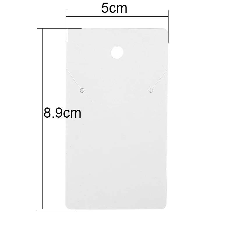 50pcs Earring Paperboard Hairpin Necklace Display Cards Holder Bulk Paper Bracelet Packaging Cardboard For Diy Jewelry Making