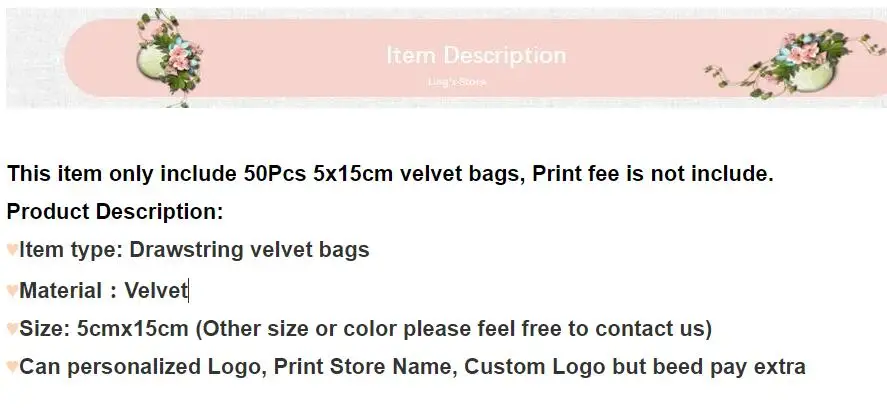 50Pcs Drawstring Velvet Gift Bags 5cmx15cm Jewelry Packing Pouches Lipstick Pen Eyeliner Eyebrow Pencil Goodie Bags Can Custom
