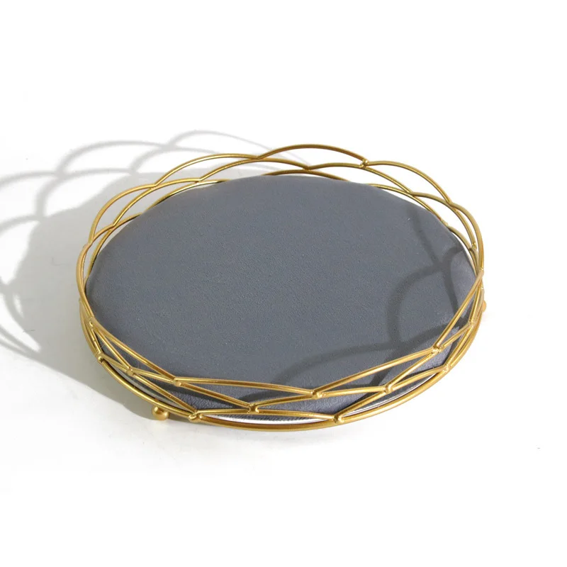 Gray Velvet Jewelry Display Rack Earrings Necklace Small Ornaments Storage Tray Ab Double-Sided Series Hanging Rack Window Props