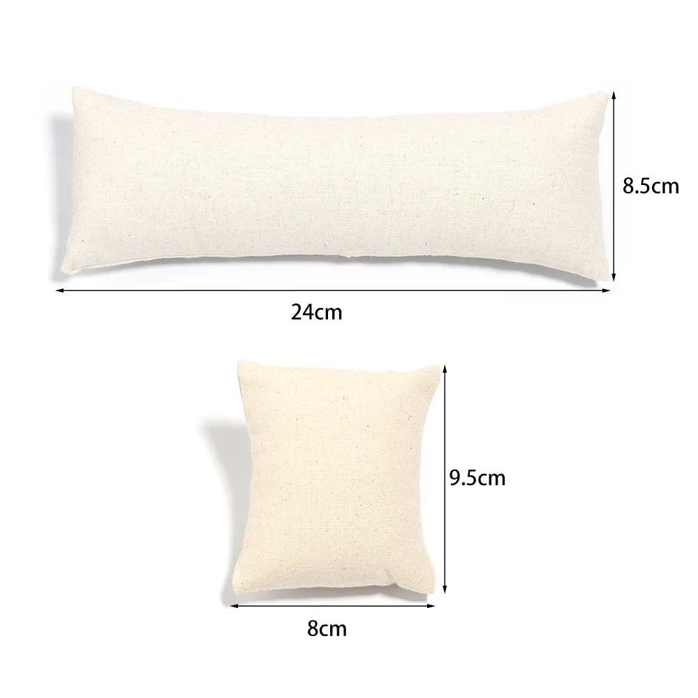 1Pcs Bracelet Watch Display Pillow Velvet Leather Jewelry Bangle Cushion Holder Show Organizer Pillow Supplies Wholesale