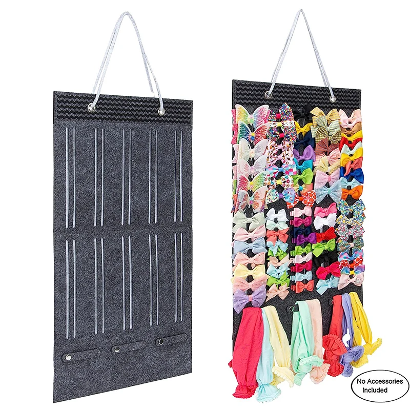 Hair Bows Organizer Large Capacity Headband Holder Wall Hanging Hair Clip Storage Hanger Space Saving Hair Girls Room Decoration