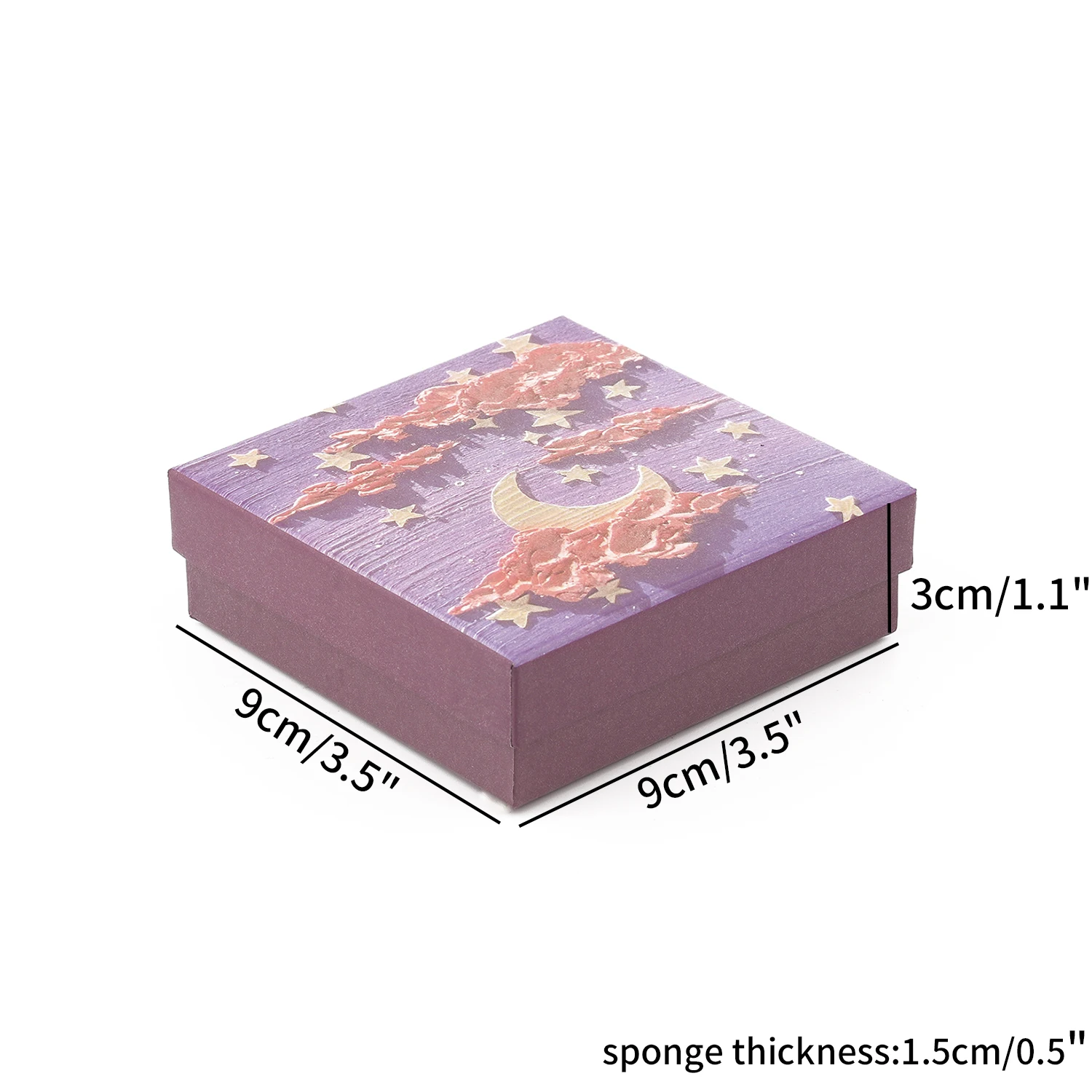 1PCS Purple Craft Paper Drawer DIY Jewelry Box Ring Earring Necklace Bracelet Gift Packaging Boxes for Wedding Birthday Party
