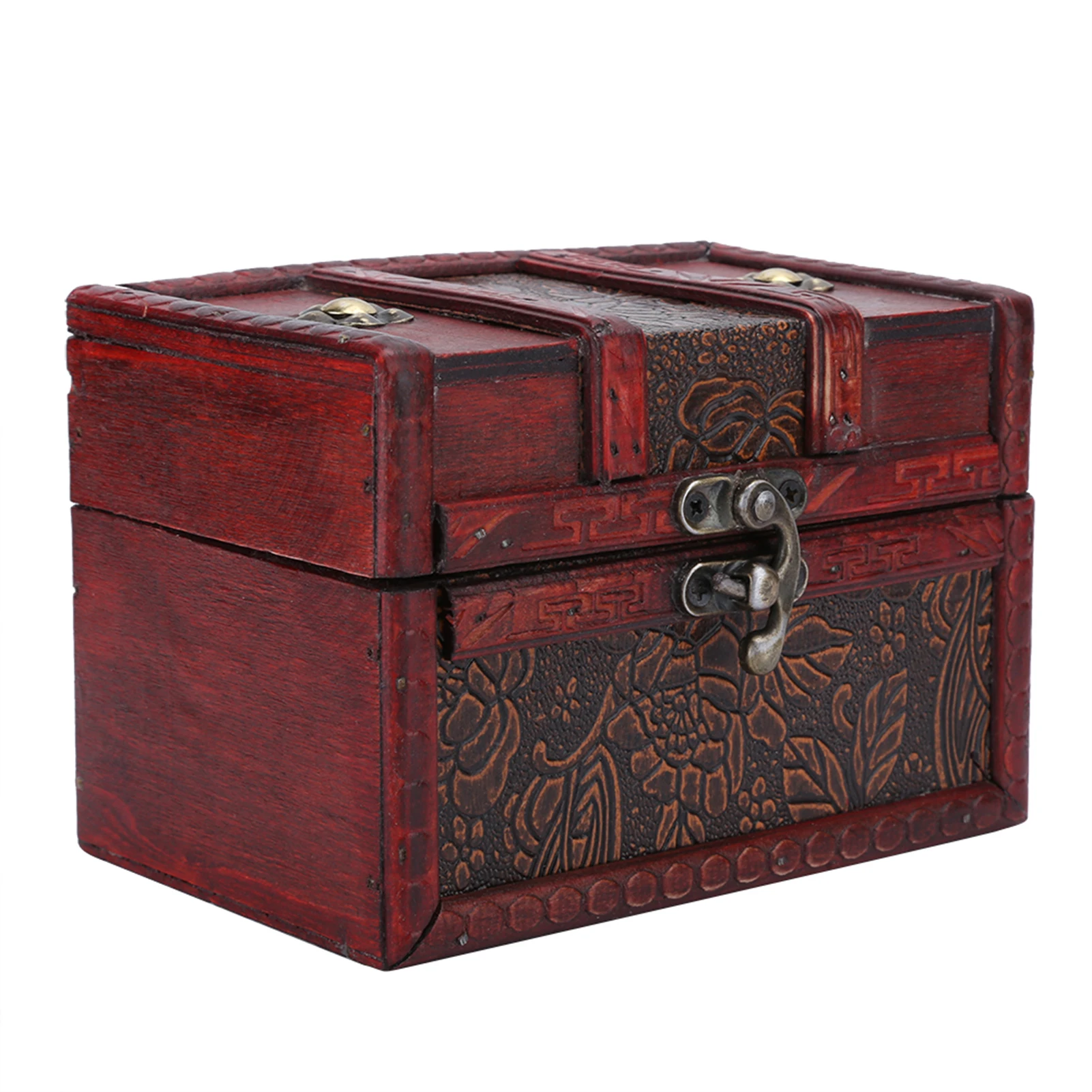 Vintage Jewelry Box Organizer Wooden Retro European Style Antique Trinkets Sundries Box Jewelry Storage Case Mother's Day Gift