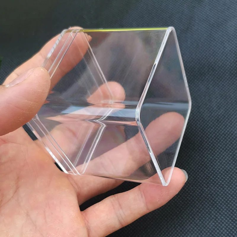 10pcs Transparent Plastic Box 5.5*5.5*5.5cm fit Hair Clip Hairpin Storage Organizer Collection Jewelry Case Container Wholesale