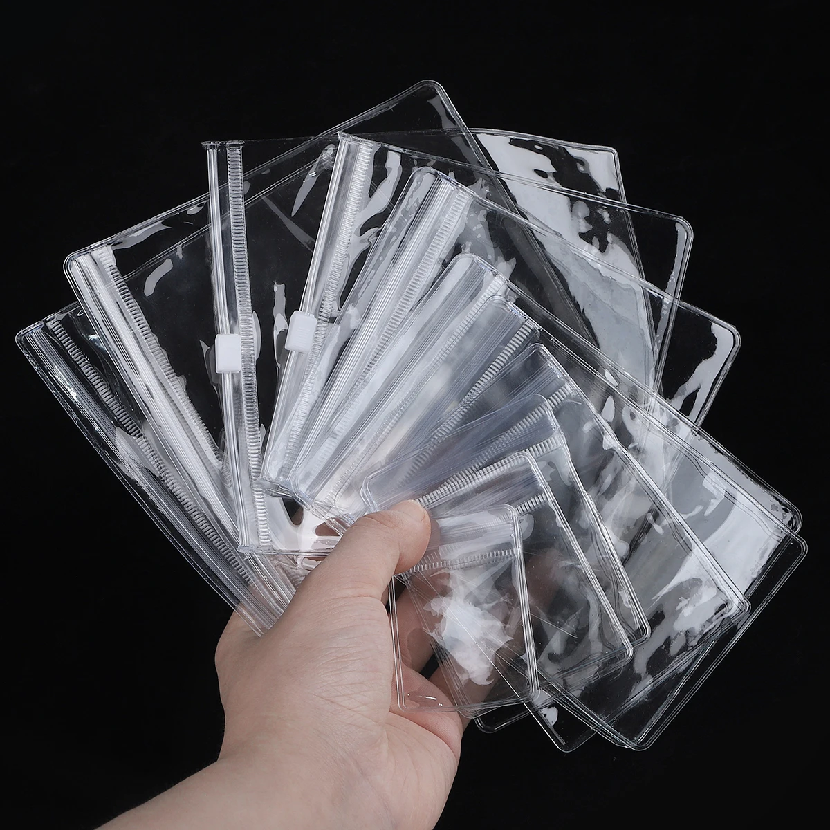 50/150pcs Jewelry Organizer Pouch Bags Transparent PVC Anti-Oxidation Earring Pendant Necklace Bracelet Storage Holder Bags