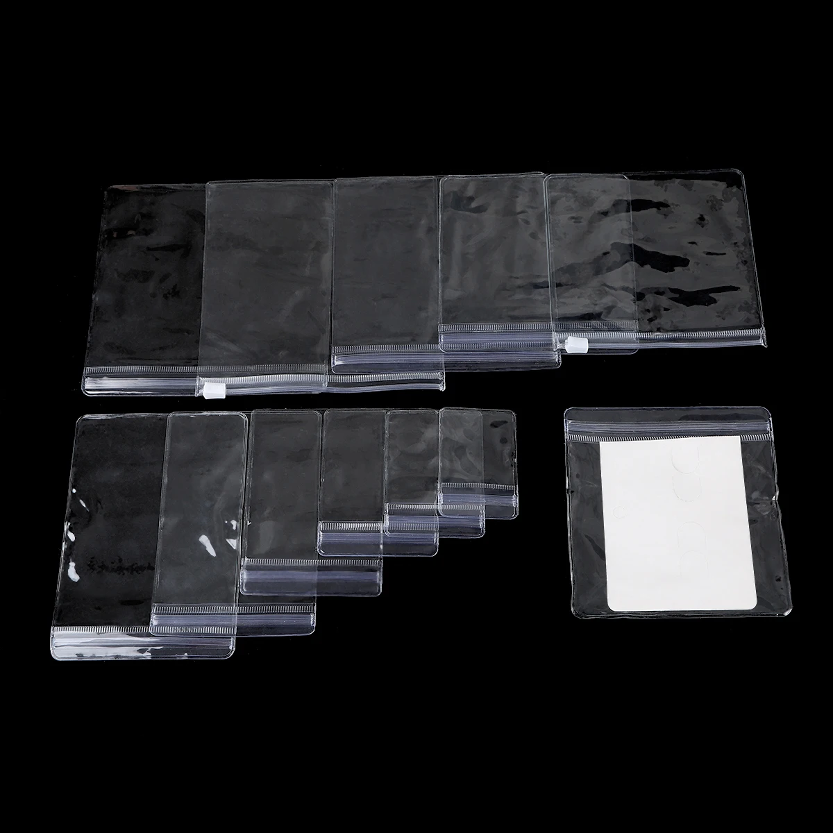 50/150pcs Jewelry Organizer Pouch Bags Transparent PVC Anti-Oxidation Earring Pendant Necklace Bracelet Storage Holder Bags