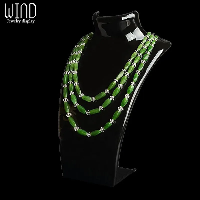 Three Colors 20*13.5*7.5CM Mannequin Necklace Jewelry Pendant Display Stand Holder Show Decorate Jewelry Display Shelf