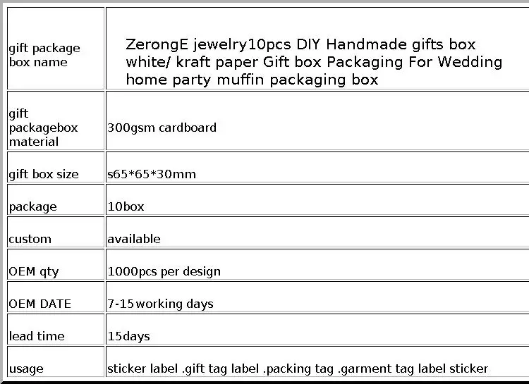 ZerongE Jewelry 10PC DIY THANK YOU Gifts Packag Vintage Kraft Flower Gifts Box Packaging for Wedding Home Party Suppiles