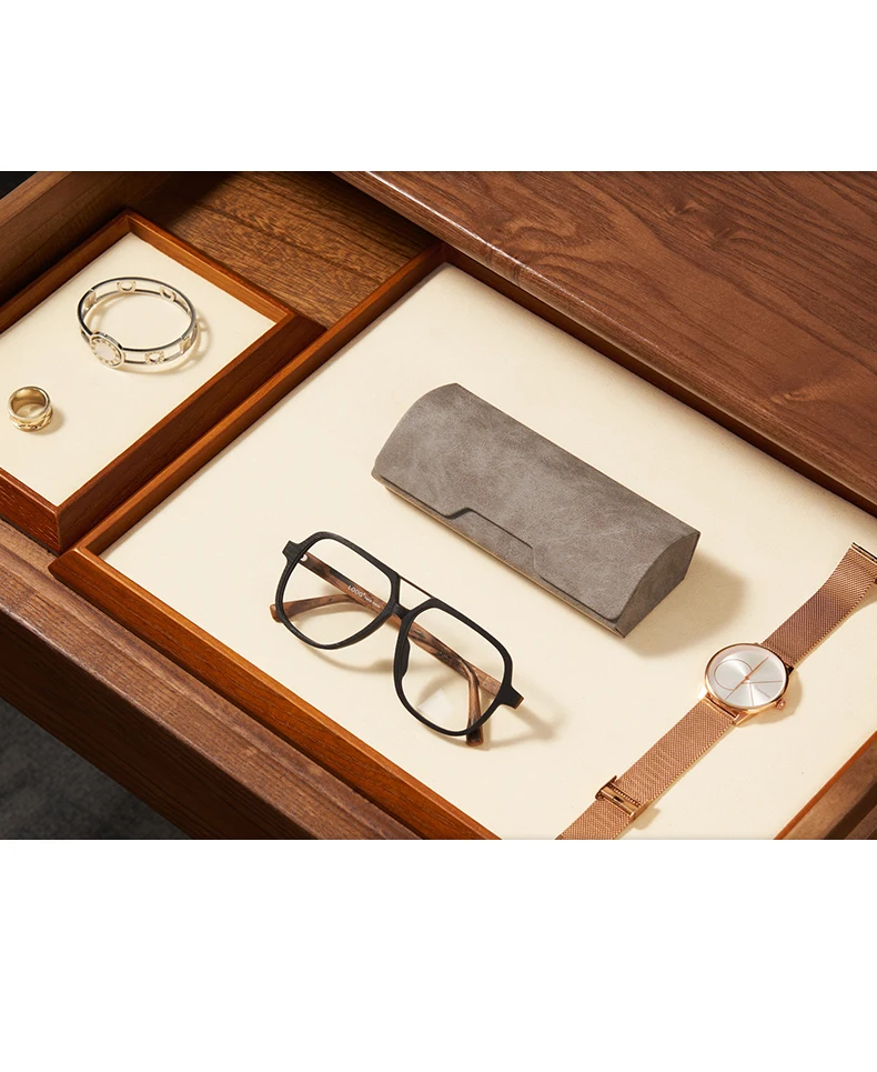 Oirlv Wooden Jewelry Display Stand Ring Earring Necklace Bracelet Watch Jewelry Stand Display Set Solidwood Jewelry Holder Stand