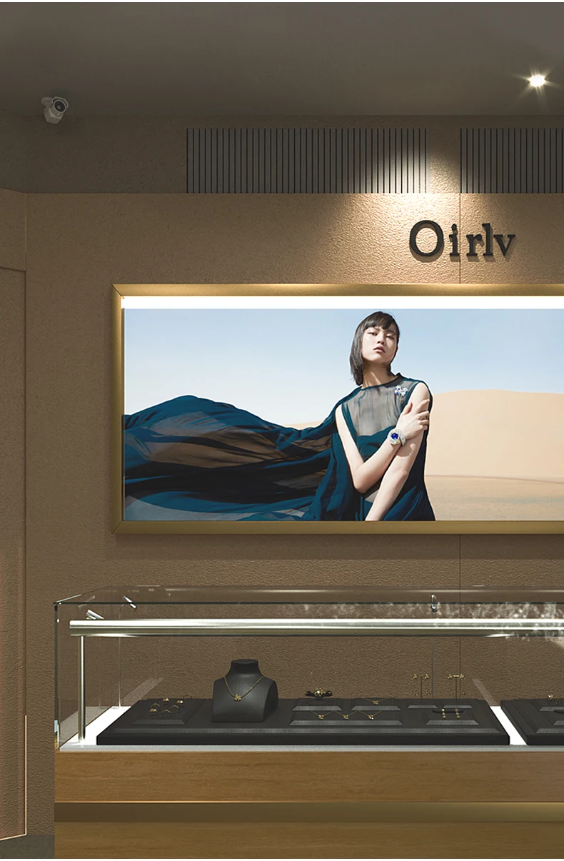 Oirlv Black Leather Jewelry Display Set Shop Cabinet Display Prop for Necklace Display Bust Ring Earrings Bangle Decoration Rack
