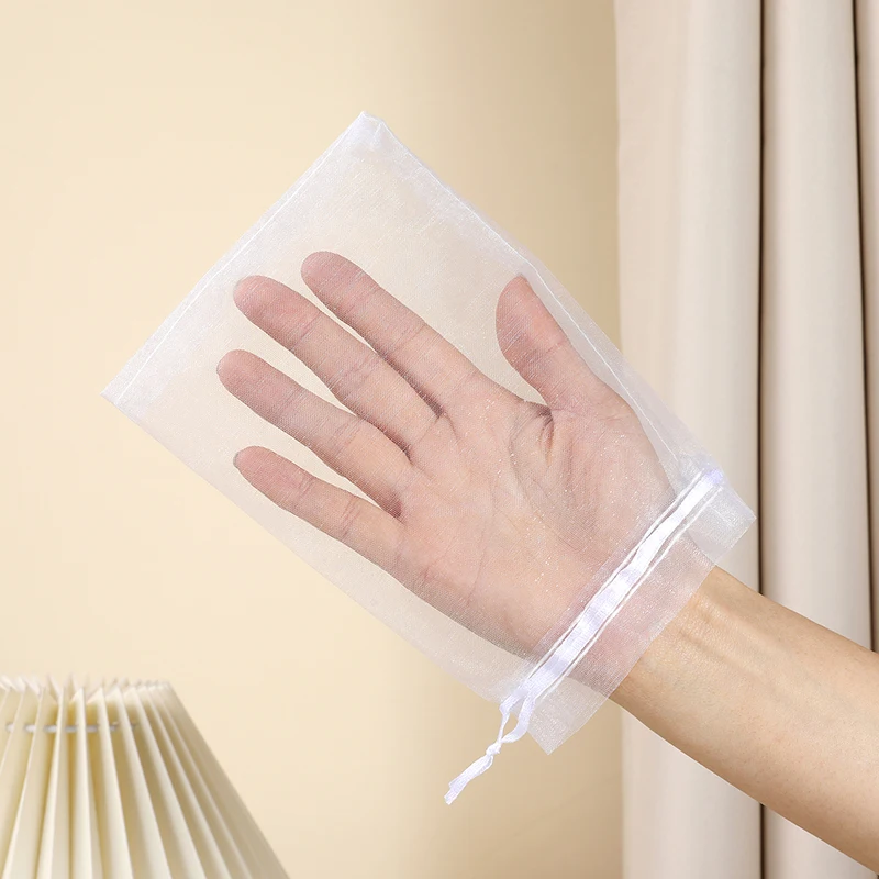 100pcs White Black Organza Bags Jewelry Drawable Mesh Packaging Bag Christmas Pocket Decoration Toy Gift Party Packing Pouch