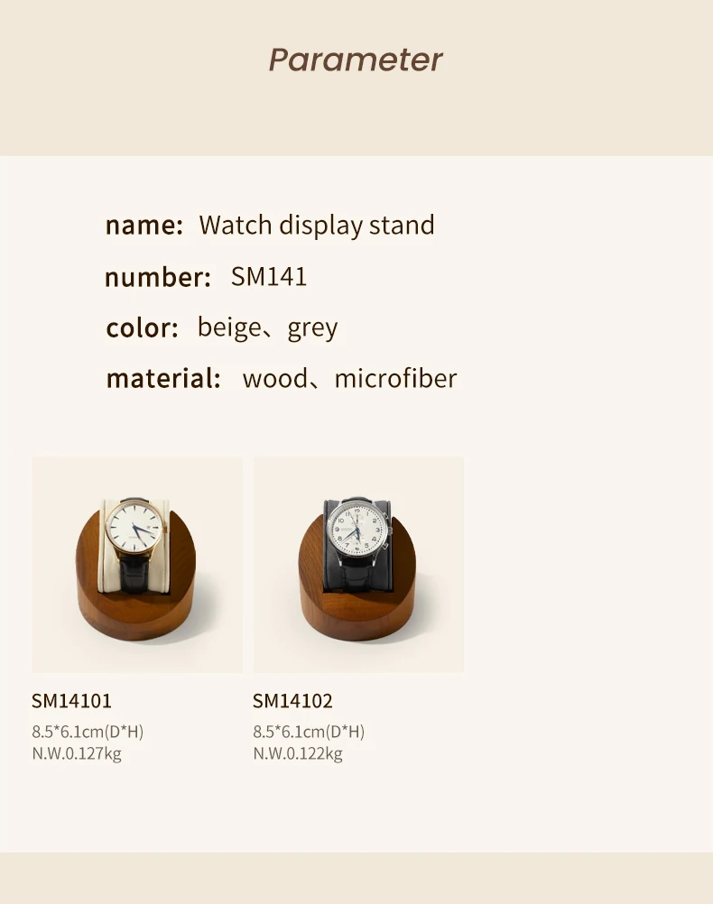 Oirlv Wooden Watch Holder with Pillow Watch Display Stand Watch Storage Box Jewelry Organizer Photography Props Counter Shows