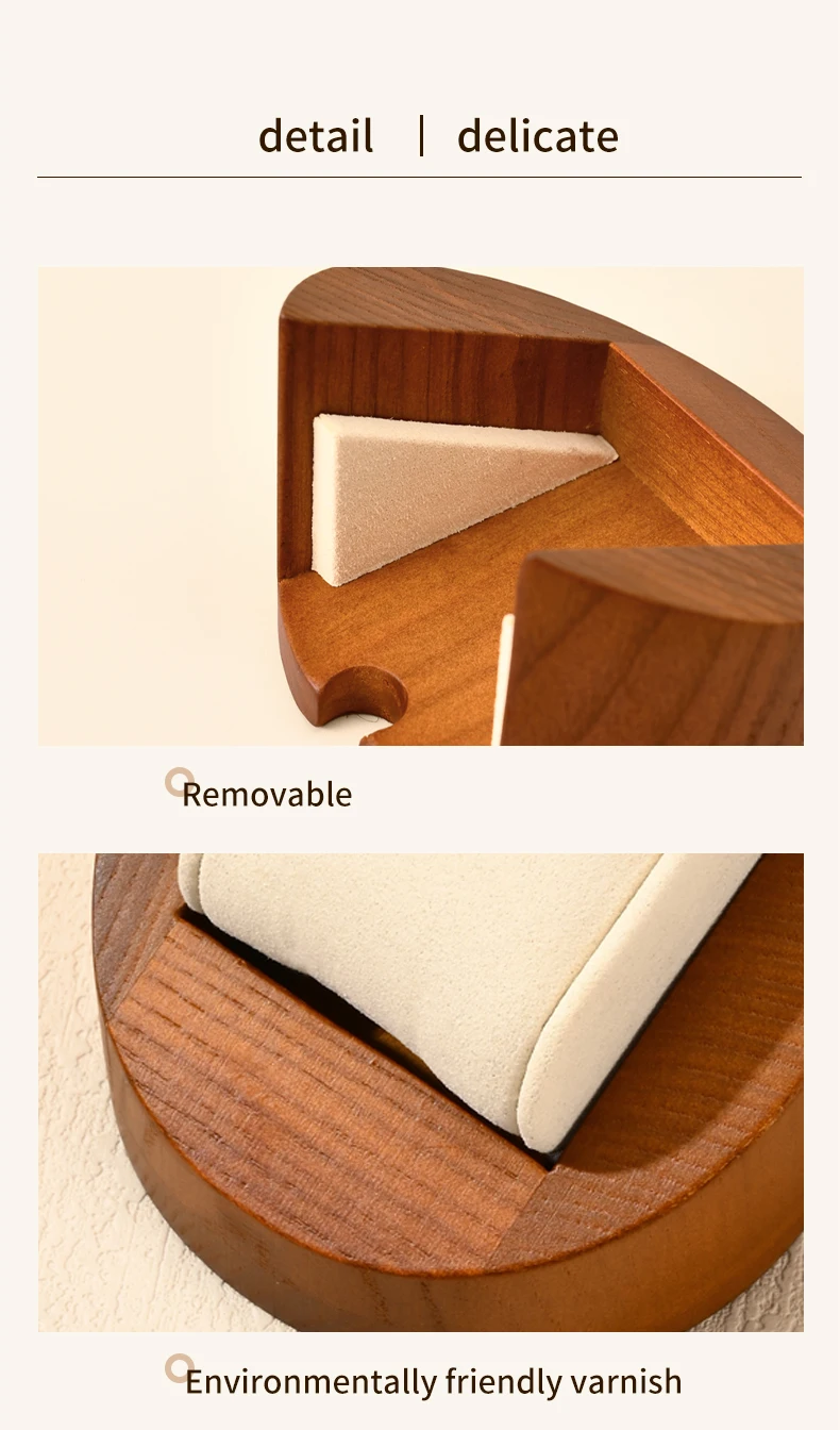Oirlv Wooden Watch Holder with Pillow Watch Display Stand Watch Storage Box Jewelry Organizer Photography Props Counter Shows