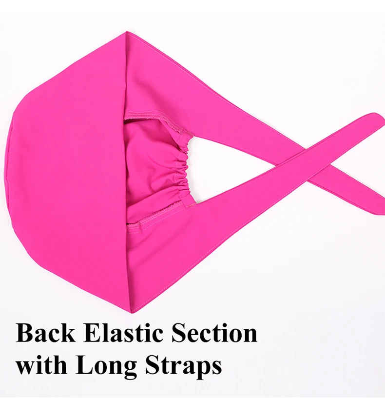 Quick-Dry Spandex Medical Caps Soft Hospital Surgical Hats Dental Clinic Scrub Caps Beauty Salon SPA Work Headwear MSG-02