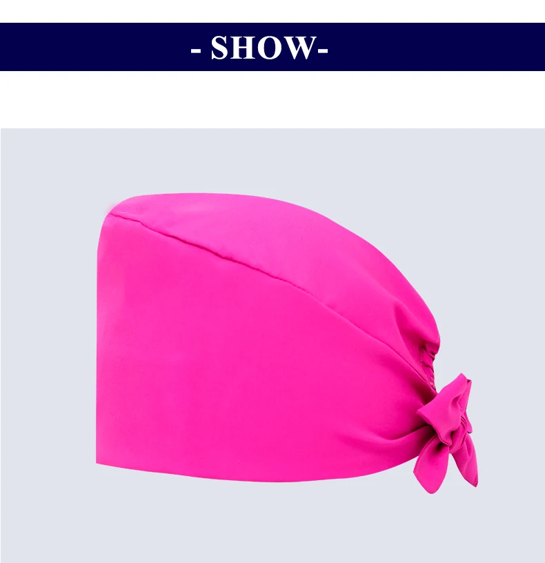 Quick-Dry Spandex Medical Caps Soft Hospital Surgical Hats Dental Clinic Scrub Caps Beauty Salon SPA Work Headwear MSG-02