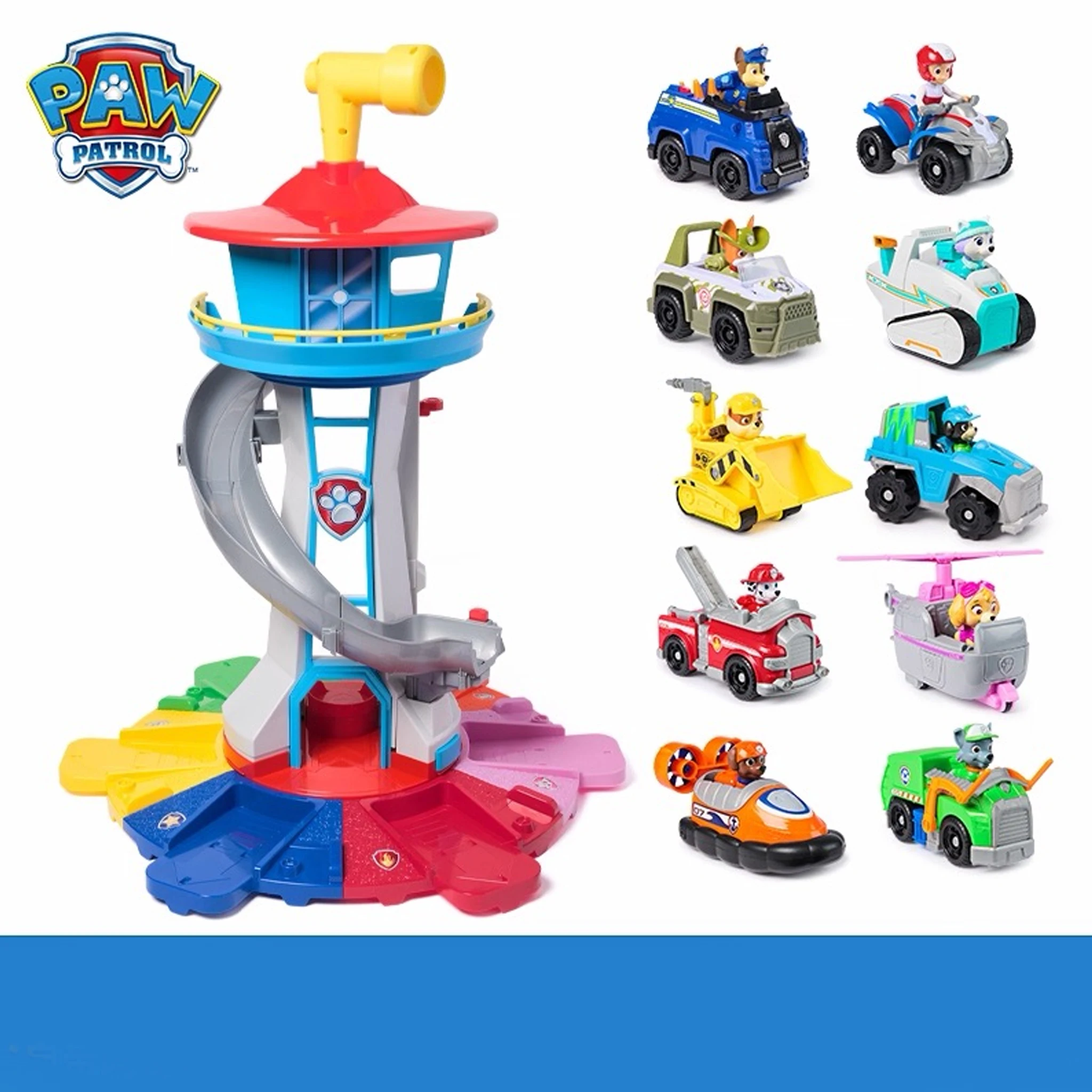 Paw Patrol Toy Set Cartoon Anime Figures Patrol Canine Chase Skye Rebound Bicycle Home Decoration Birthday Gifts adult toys 