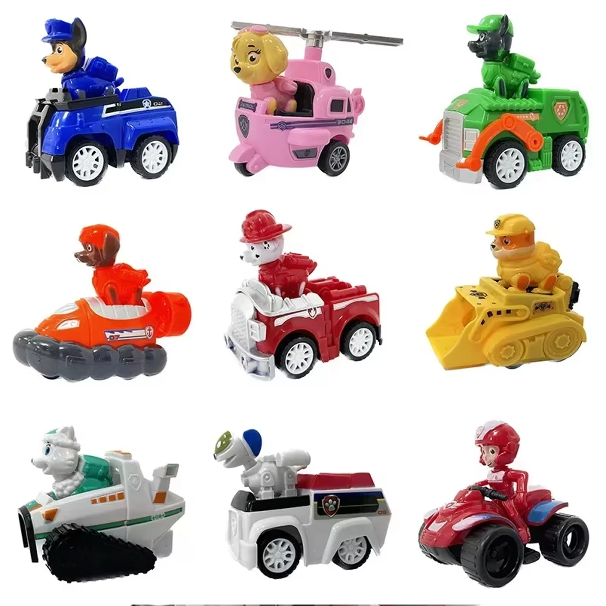 Paw Patrol Toy Set Cartoon Anime Figures Patrol Canine Chase Skye Rebound Bicycle Home Decoration Birthday Gifts adult toys 
