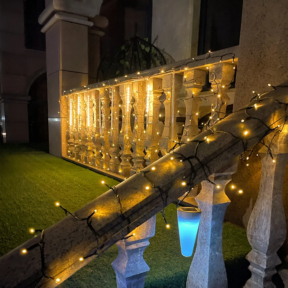 Outdoor Garden LED String Light Christmas Fairy Lights Waterproof Garland Lamp For Home Courtyard Holiday New Year Party Decor