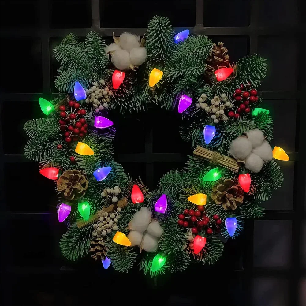 6.5M 30 LED Strawberry Christmas Lights Outdoor Fairy Light Strawberry Christmas String Light for Wedding Party Tree Decor