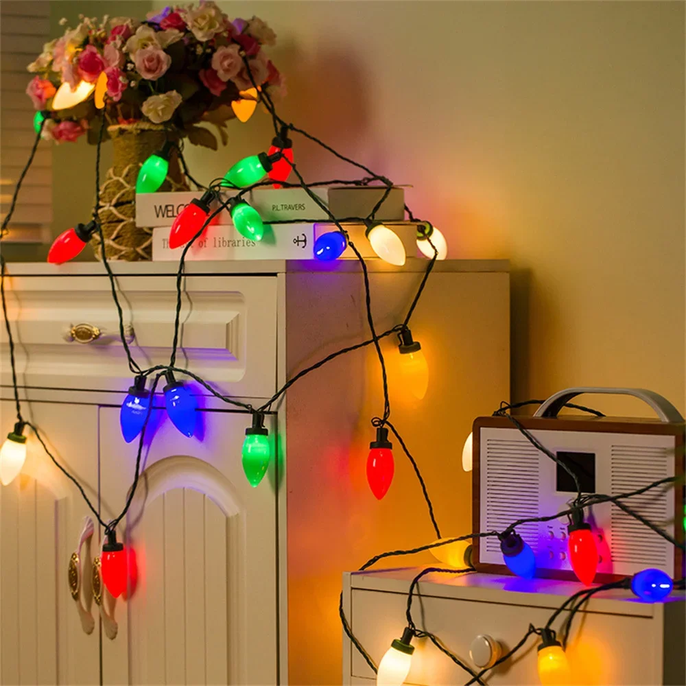 6.5M 30 LED Strawberry Christmas Lights Outdoor Fairy Light Strawberry Christmas String Light for Wedding Party Tree Decor