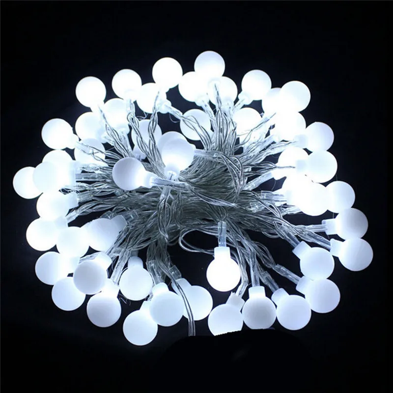 10M 100 LED RGB Garland String Fairy Ball Light for Wedding Christmas Holiday Decoration Lamp Festival Outdoor Lighting 220V