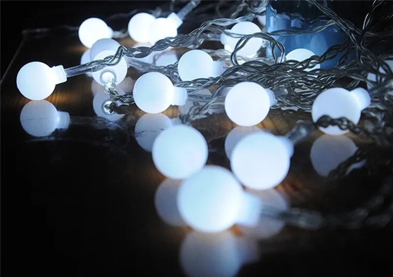 10M 100 LED RGB Garland String Fairy Ball Light for Wedding Christmas Holiday Decoration Lamp Festival Outdoor Lighting 220V