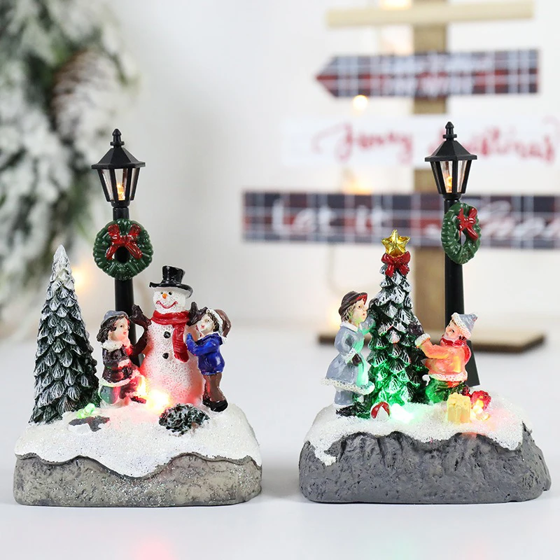 Christmas House Light Decorations For Home Ornaments Kids Xmas Gift New Year 2025 Navidad Decor Bedroom Night Light With Battery