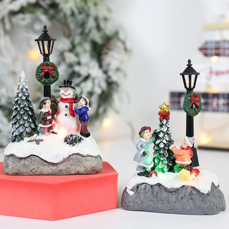 Christmas House Light Decorations For Home Ornaments Kids Xmas Gift New Year 2025 Navidad Decor Bedroom Night Light With Battery