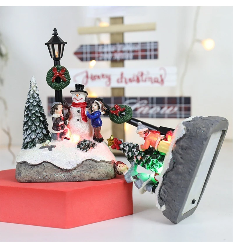Christmas House Light Decorations For Home Ornaments Kids Xmas Gift New Year 2025 Navidad Decor Bedroom Night Light With Battery